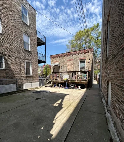 a kitchen with table and chairs