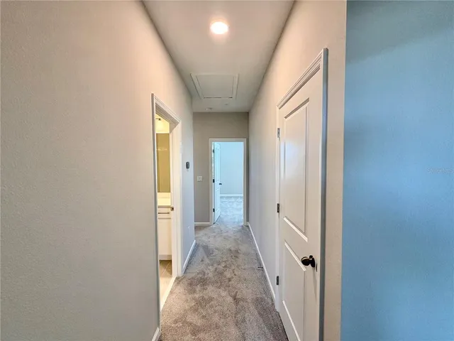 an empty room with closet