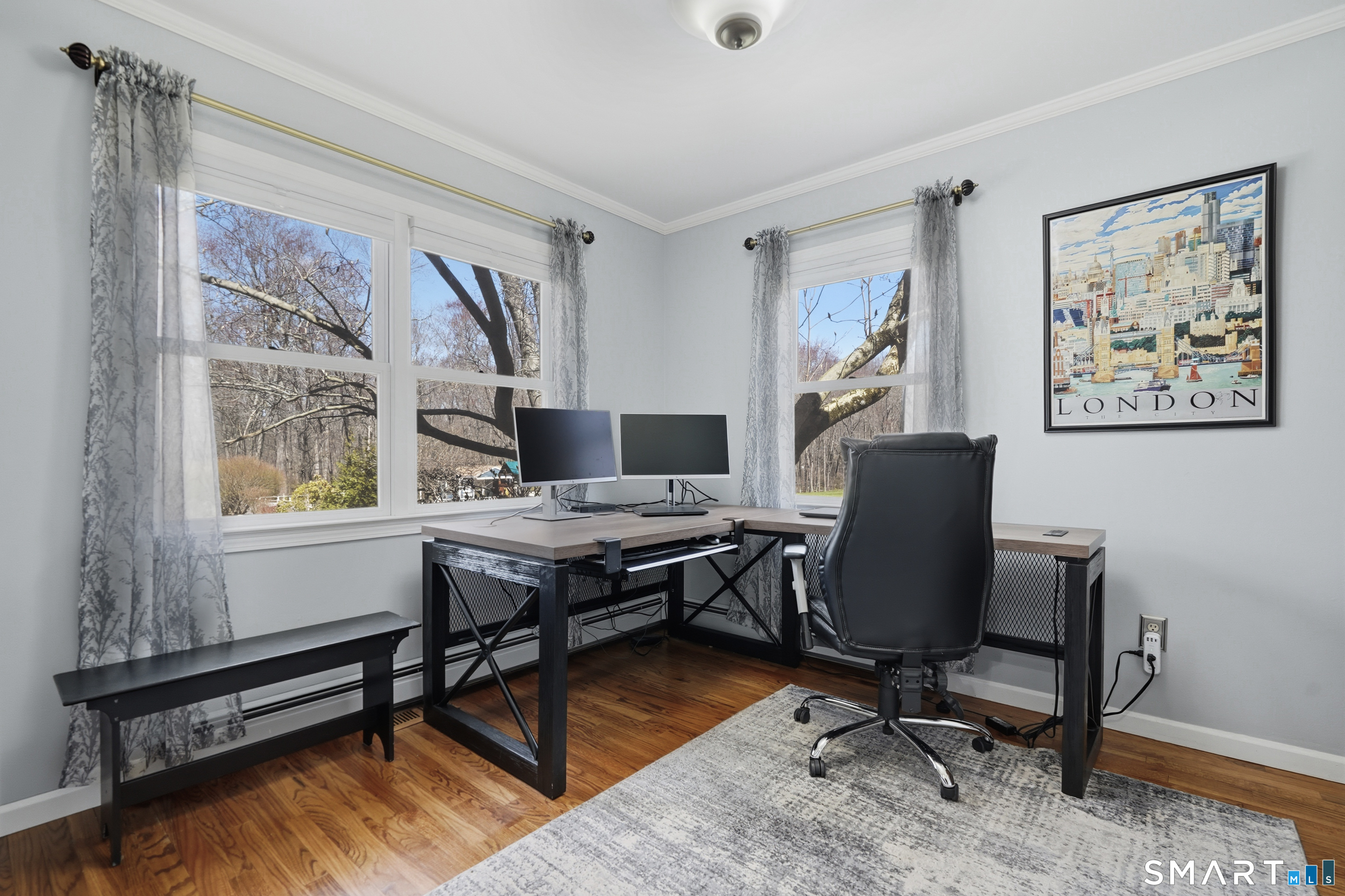 21 Shawnee Lane Monroe, CT 06468 - Photo 21 of 43 a view of a workspace with furniture and a window