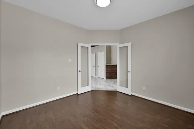 wooden floor in an empty room