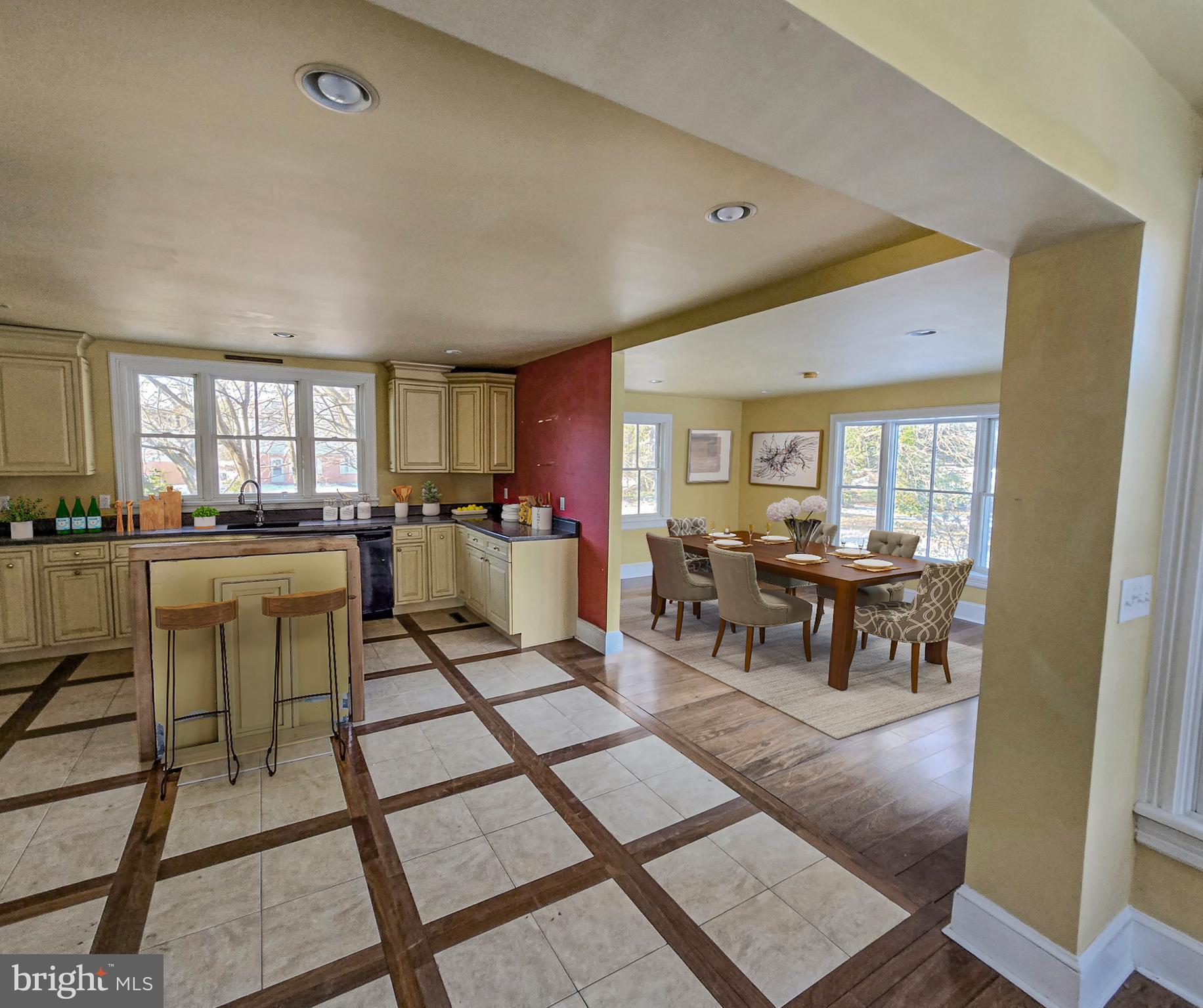 101 Chapel Road Easton, MD 21601 - Photo 28 of 35 a living room with lots of furniture and view of kitchen