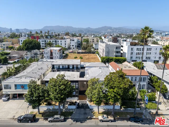 a view of a city & street