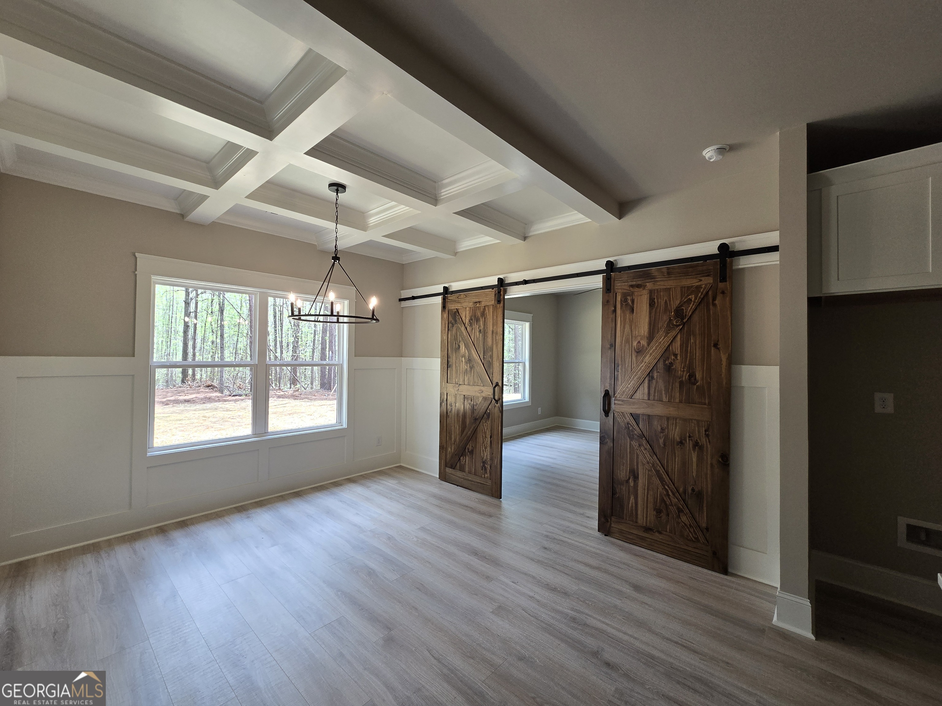 1620 Bar J Road Temple, GA 30179 - Photo 62 of 73 a view of empty room with wooden floor and fan