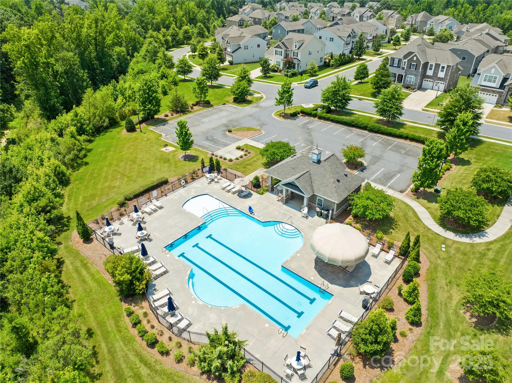 586 Brookhaven Drive Fort Mill, SC 29708 - Photo 47 of 47 an aerial view of a house with a yard and lake view