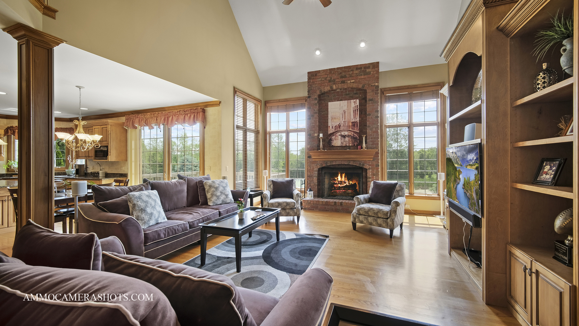 39W555 Walt Whitman Road St. Charles, IL 60175 - Photo 12 of 52 a living room with furniture fireplace and a large window