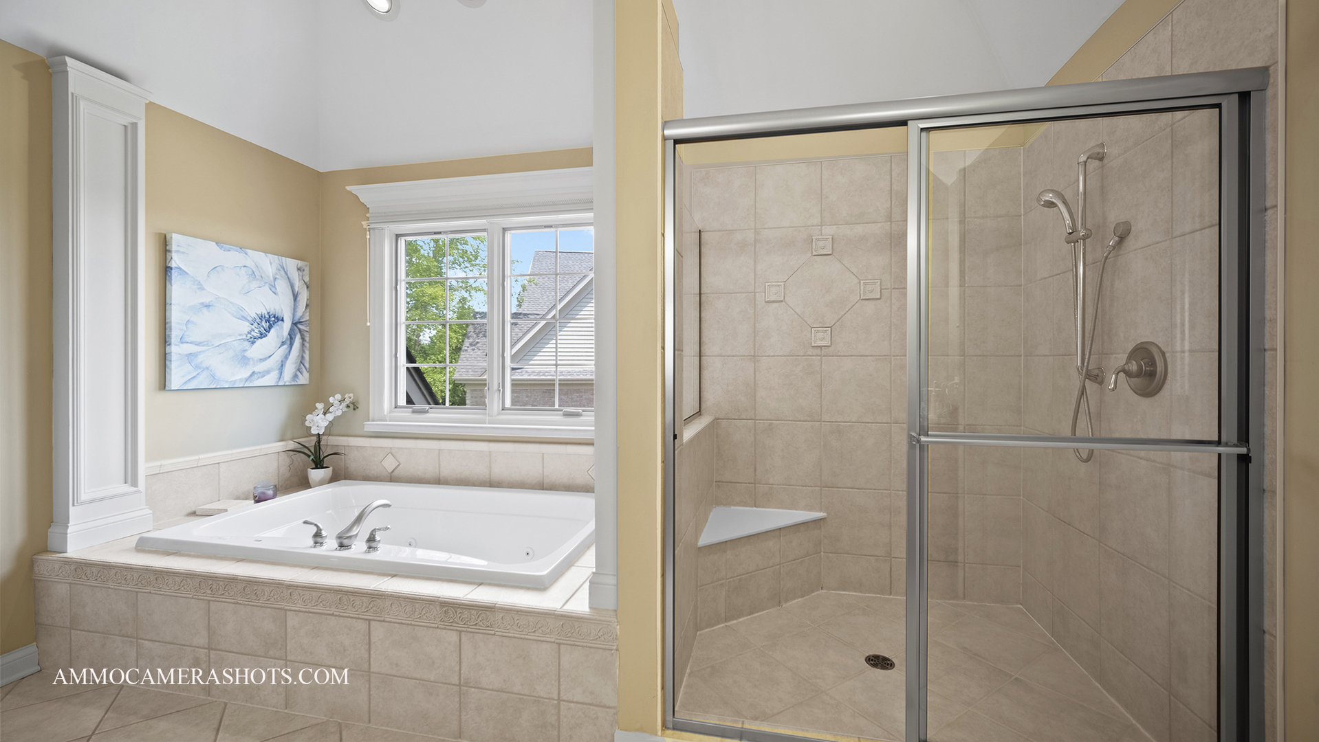 39W555 Walt Whitman Road St. Charles, IL 60175 - Photo 30 of 52 a bathroom with a bathtub and a shower