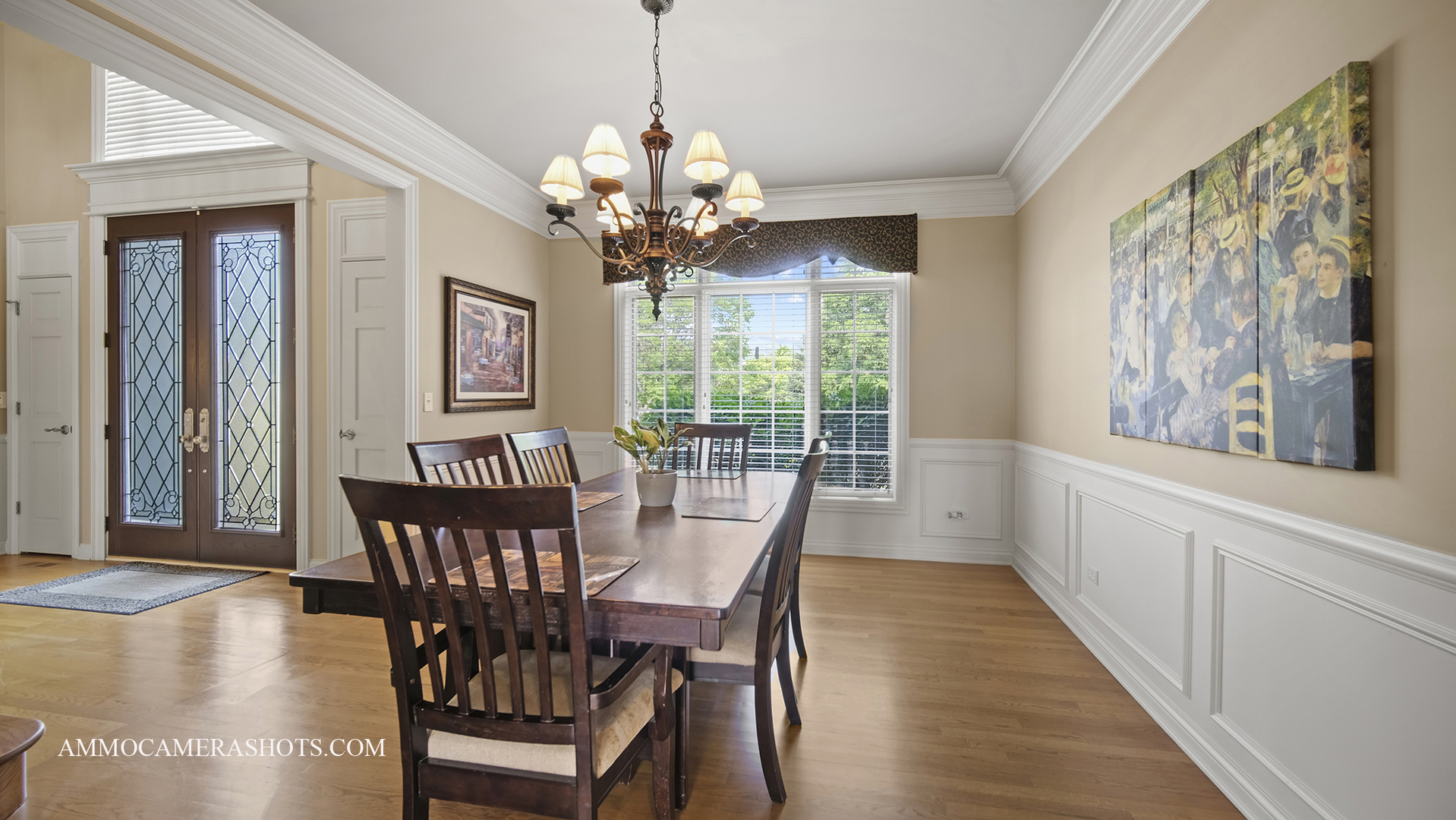 39W555 Walt Whitman Road St. Charles, IL 60175 - Photo 8 of 52 a view of a dining room with furniture wooden floor and chandelier