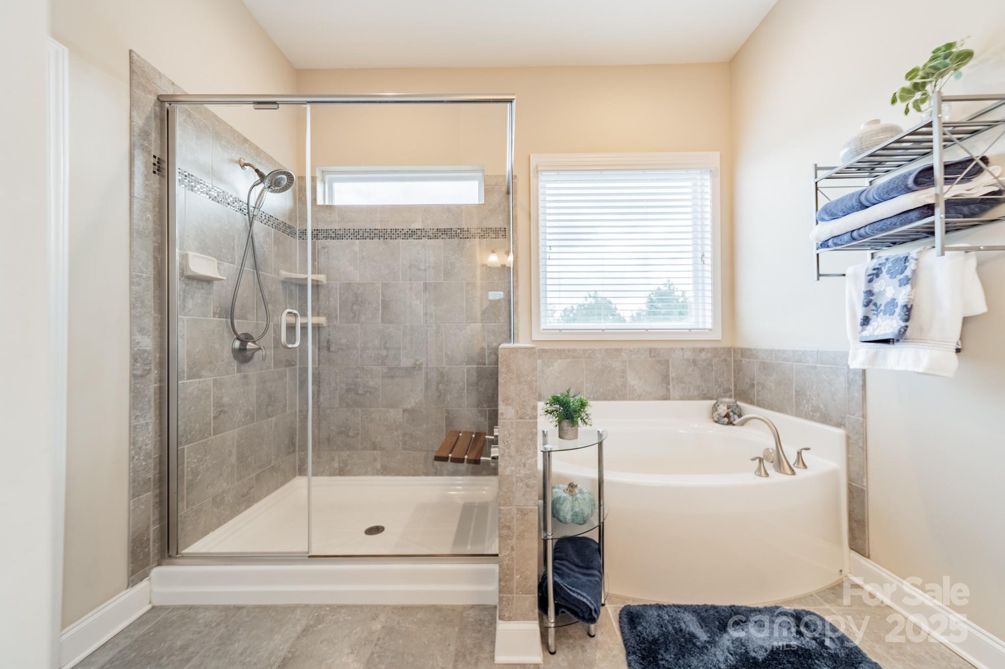 3419 Streamside Drive, Unit 463 Davidson, NC 28036 - Photo 19 of 43 a bathroom with a tub a sink and a shower