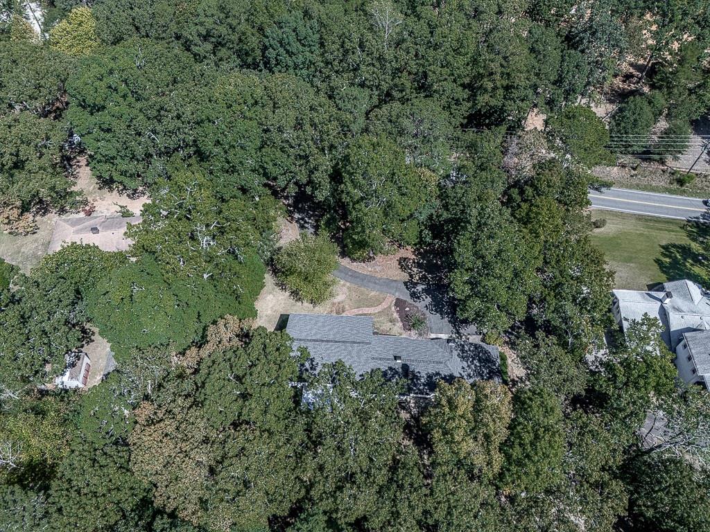 633 Butterworth Road Canton, GA 30114 - Photo 54 of 55 an aerial view of residential house with outdoor space and trees all around