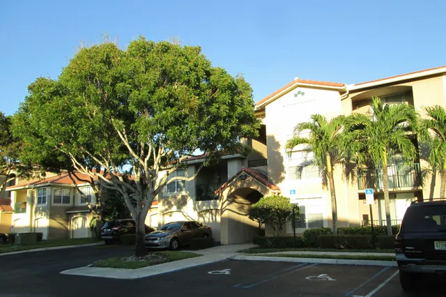 a view of a city street from a building