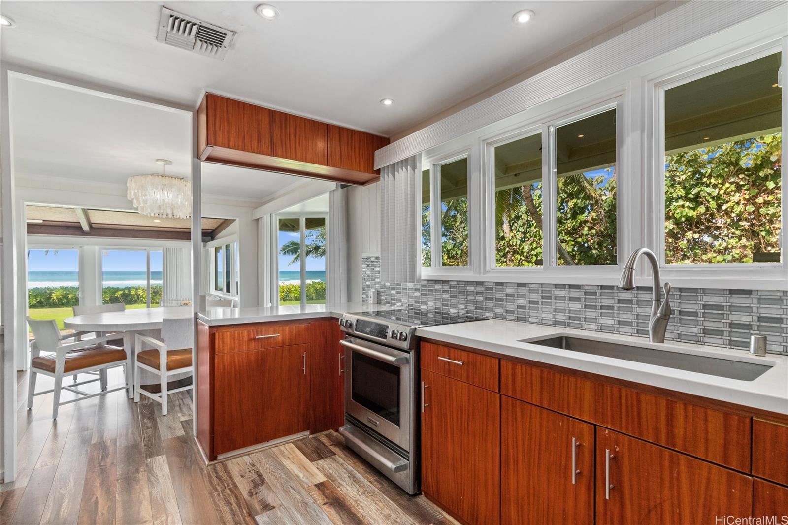 61-707 Papailoa Road Haleiwa, HI 96712 - Photo 9 of 25 You’ll love the well-appointed ocean-view kitchen, where style meets function and every culinary moment comes with a breathtaking backdrop. Thoughtfully designed for both casual meals and gourmet cooking, it’s a space that inspires. North Shore Haleiwa Hawaii.