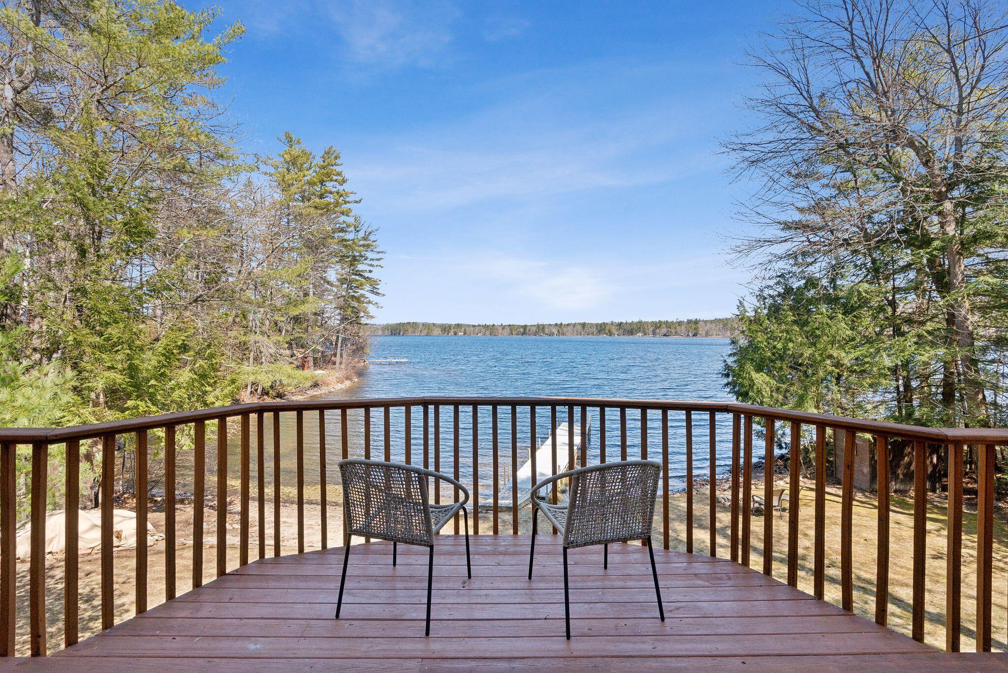 160 Lyons Point Road Raymond, ME 04071 - Photo 10 of 65 View from the deck chairs