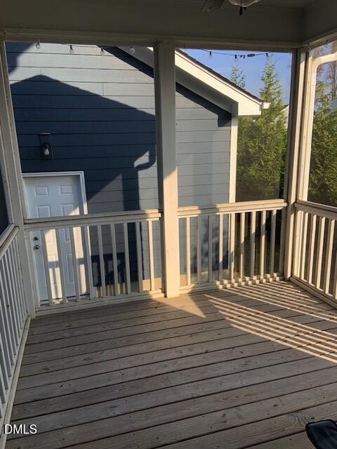 283 Daniel Ridge Road Wendell, NC 27591 - Photo 6 of 9 a view of deck with a chair