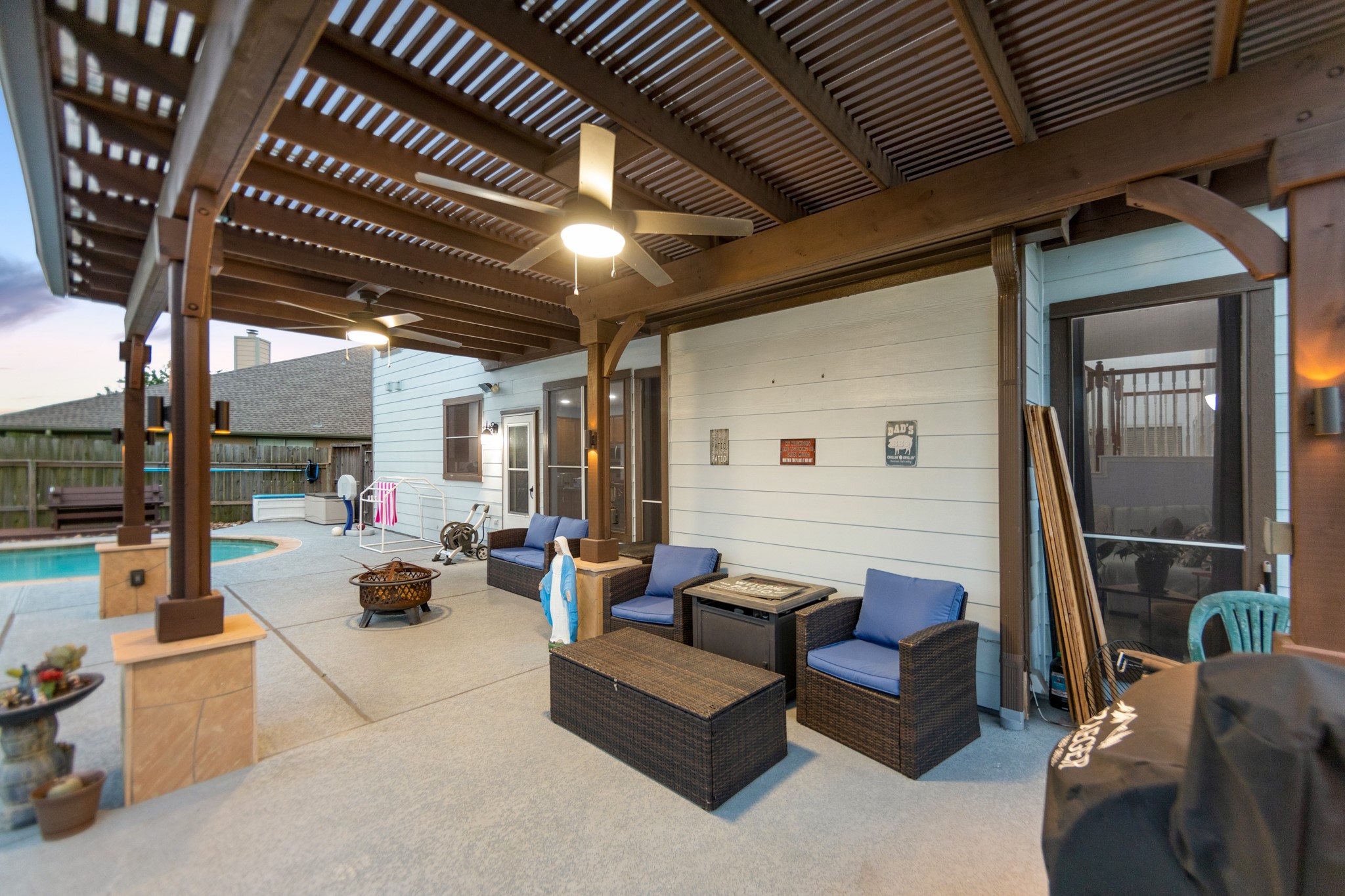 19414 Camellia Bend Circle Spring, TX 77379 - Photo 3 of 49 Spacious Pergola with 2 fans and lighting