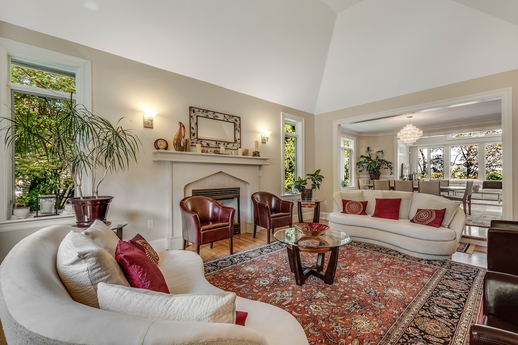 36 Sky View Circle Newton, MA 02459 - Photo 6 of 29 a living room with furniture and a fireplace