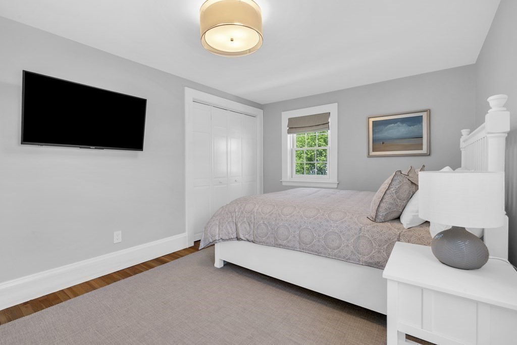 2 Hillcrest Road Marblehead, MA 01945 - Photo 28 of 38 a spacious bedroom with a bed and a flat screen tv