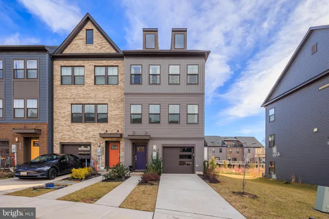 a front view of a building with street view