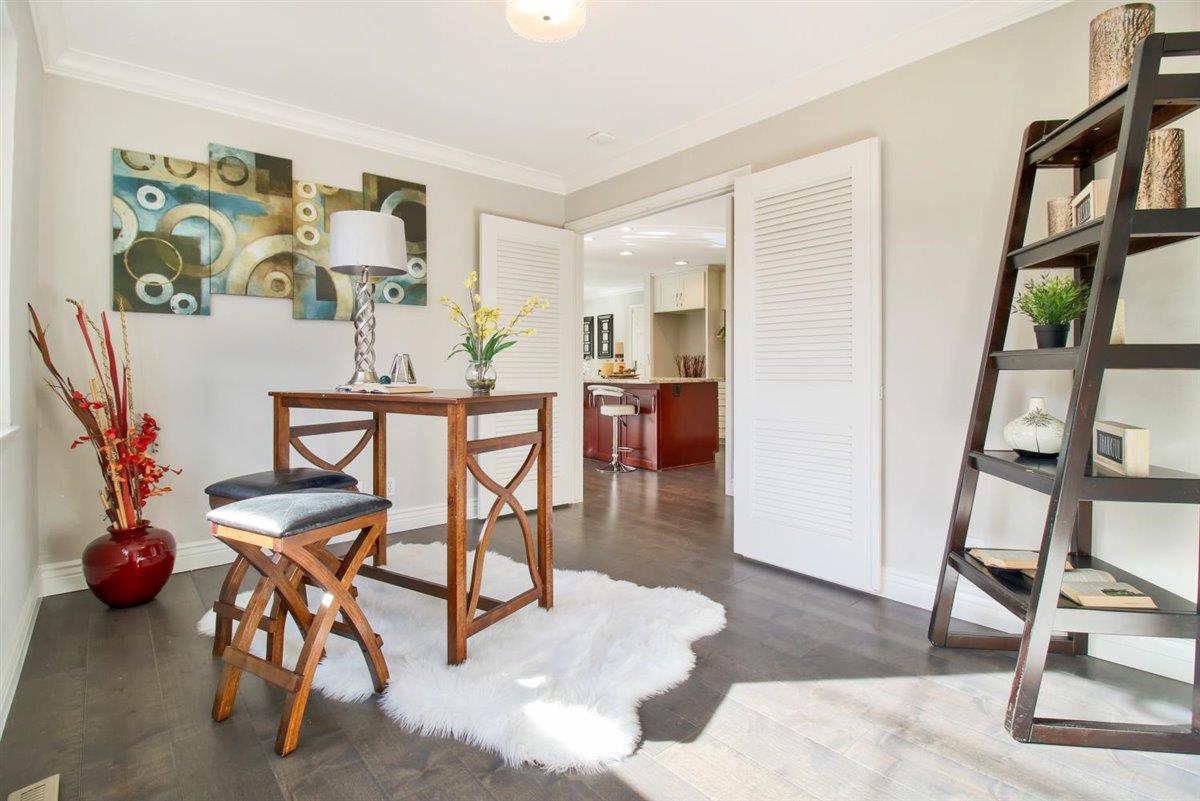 10846 Willowbrook Way Cupertino, CA 95014 - Photo 32 of 48 a dining room with furniture and wooden floor