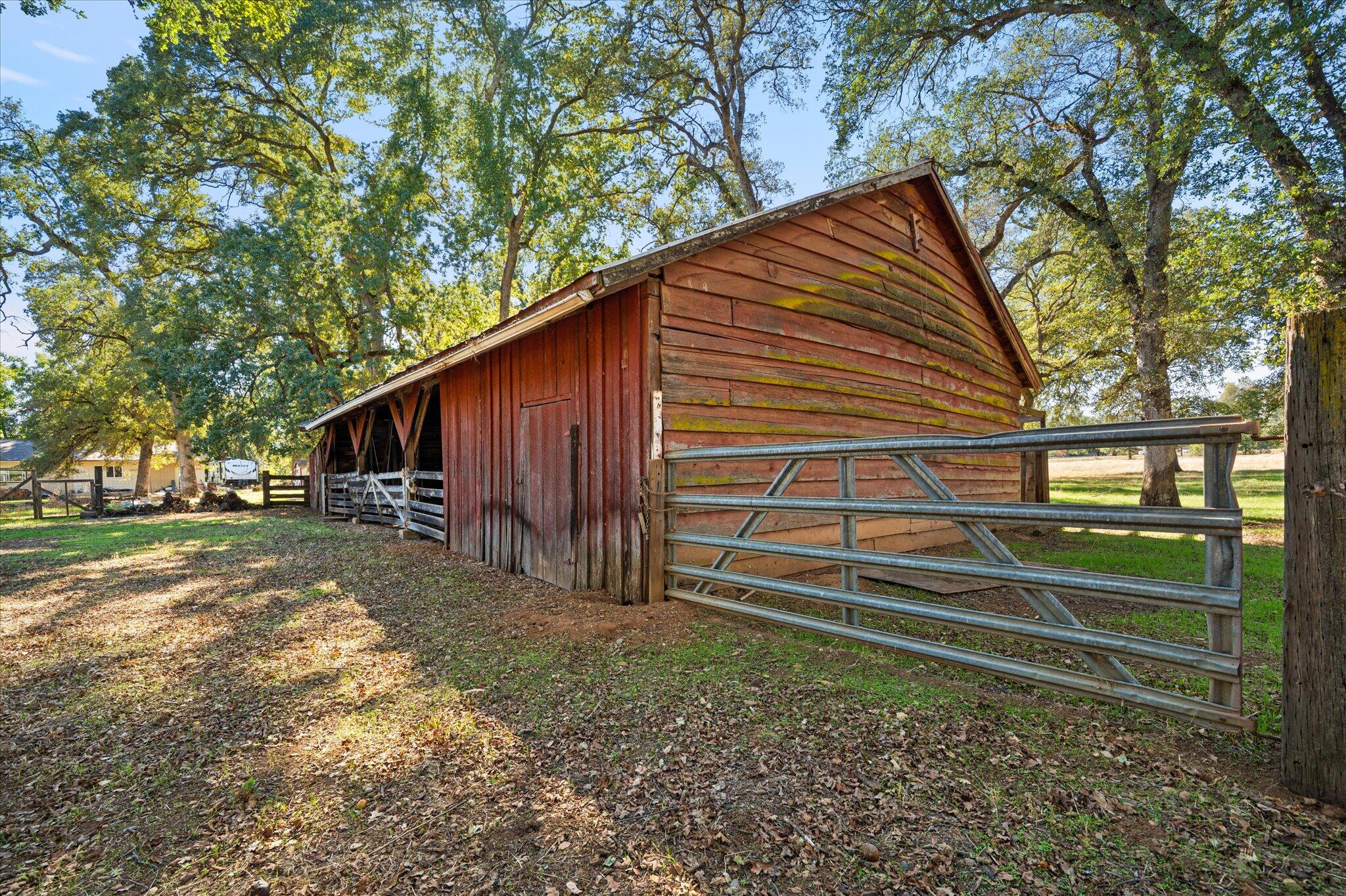 10241 Deschutes Road Palo Cedro, CA 96073 - Photo 4 of 56 a view of backyard with wooden fence and large trees