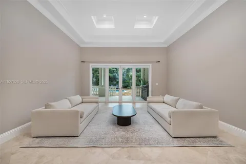 a view of a park with a tree