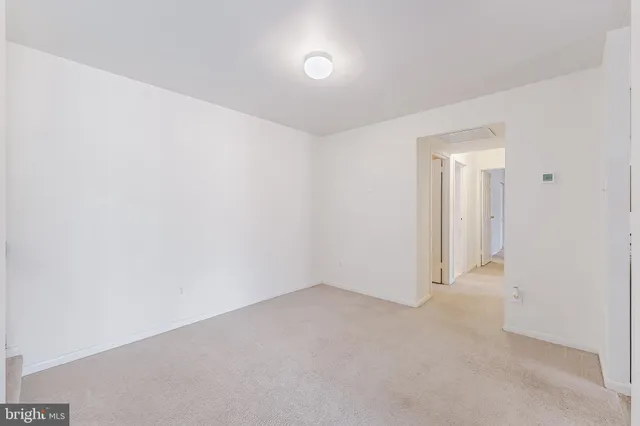 a view of an empty room