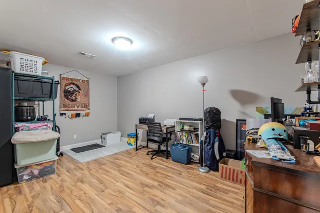 a bathroom with a bathtub and a sink