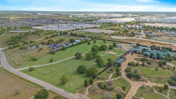an aerial view of a city
