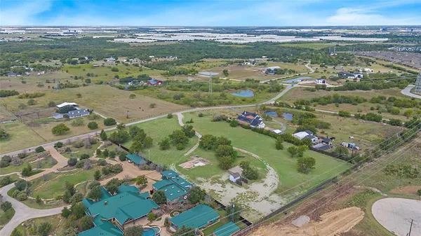an aerial view of a city