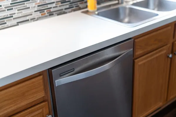 a close view of sink