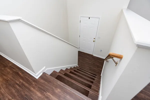 a view of a staircase