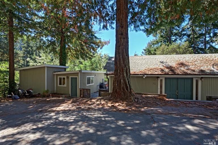 75 Mountain View Road Forest Knolls, CA 94933 - Photo 1 of 1 Main house and Cottage on left