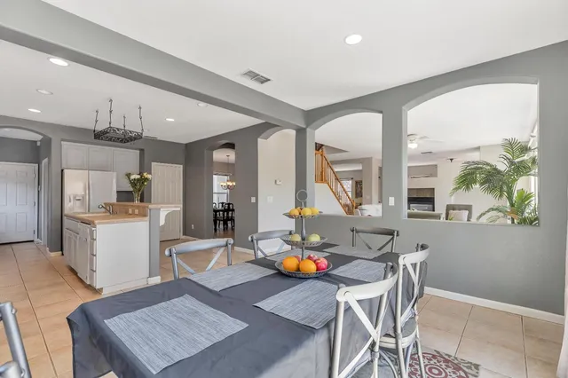 a living room with a large window