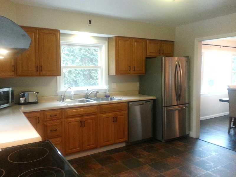 9406 Woodcrest Road Pittsburgh, PA 15237 - Photo 14 of 25 Kitchen. Notice the size of the double sink. Lots of natural light