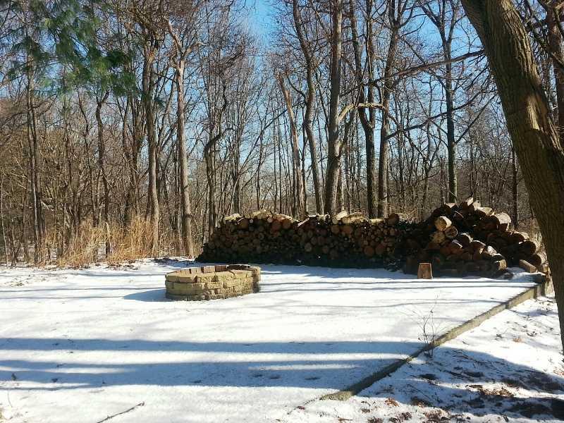 9406 Woodcrest Road Pittsburgh, PA 15237 - Photo 3 of 25 Other. Large gathering area around fire pit, with plenty of wood to go with it