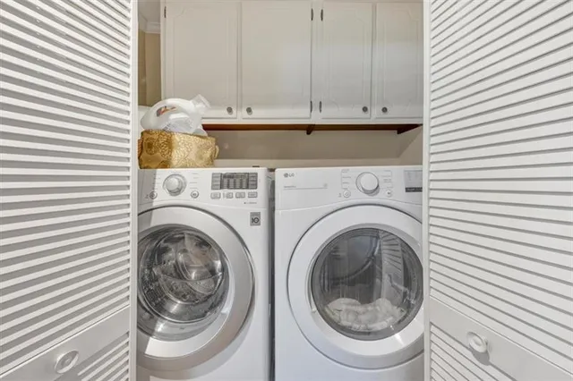 a view of a yard with a trees