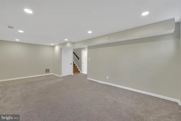 a view of an empty room