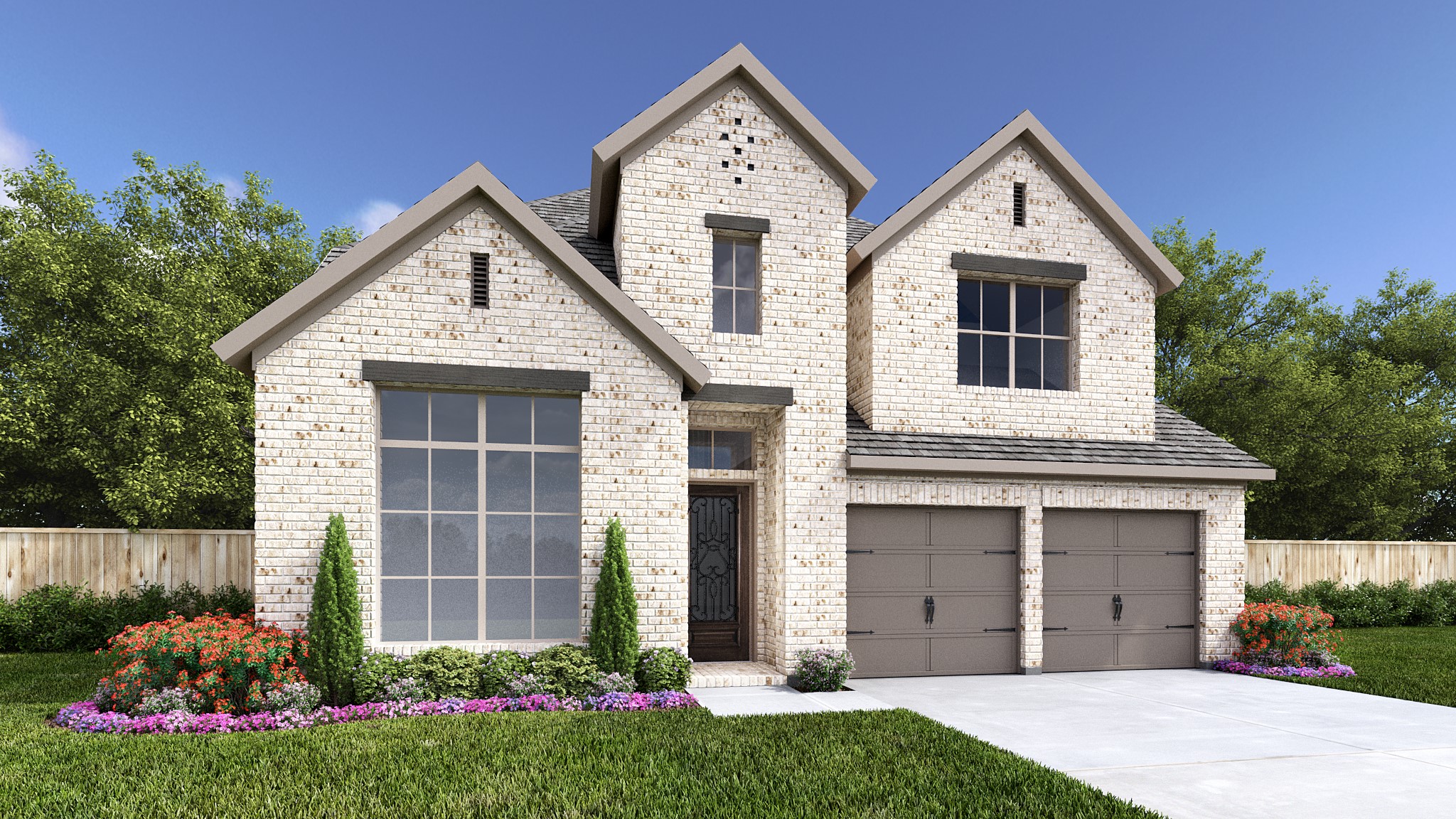 513 Summer Pl Lane Georgetown, TX 78628 - Photo 1 of 19 a front view of a house with a yard and garage