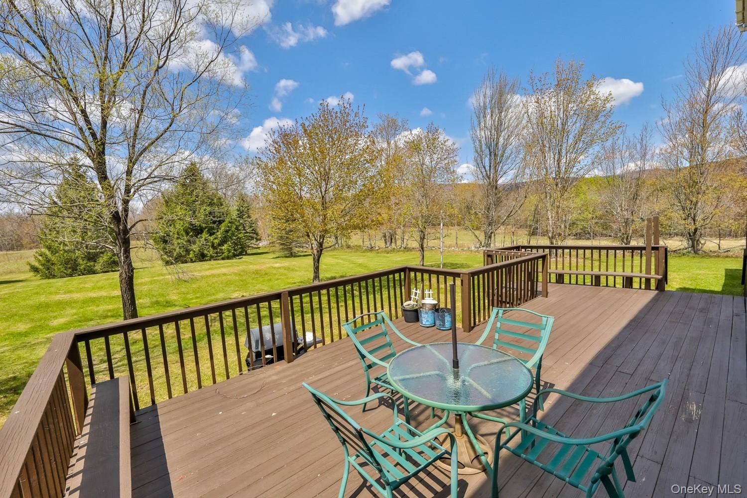 559 Case Road Ashland, NY 12496 - Photo 31 of 33 a view of a balcony with wooden floor and outdoor seating