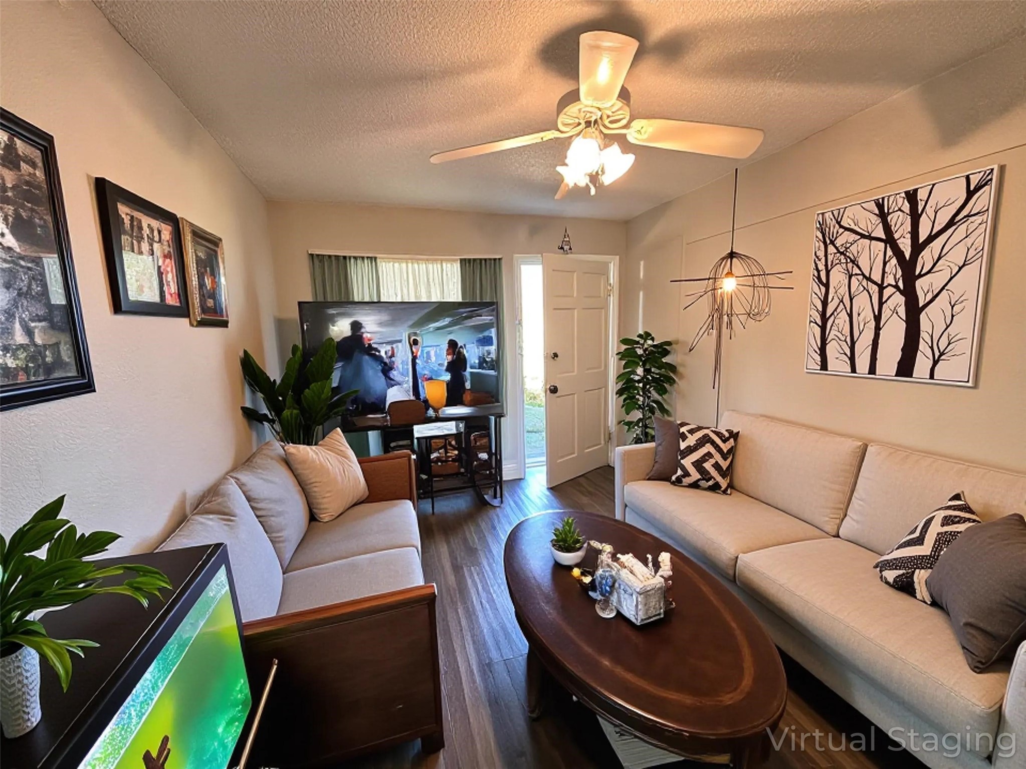 Unit 1 Living Space Staged