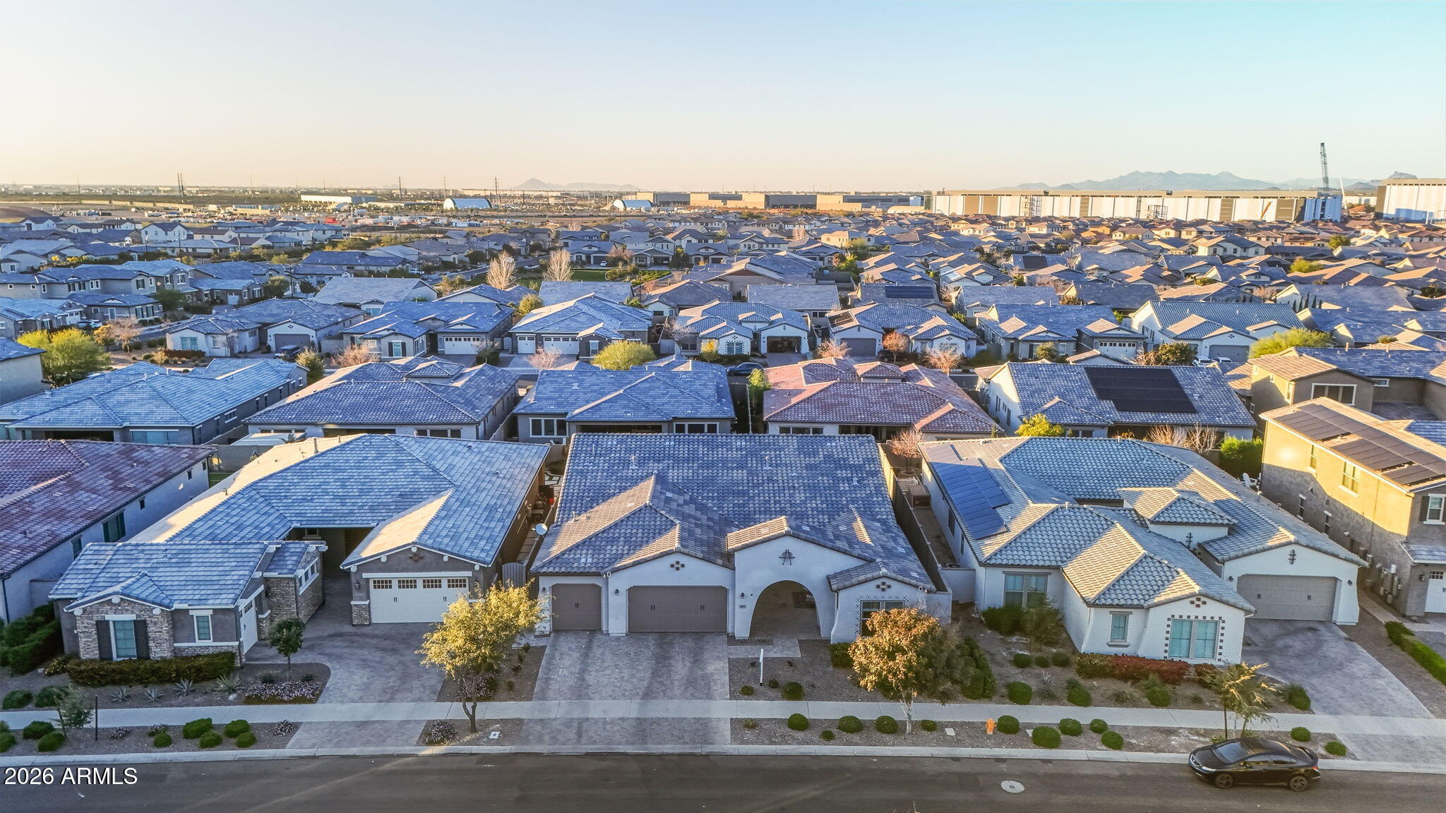 9932 East Rotation Drive Mesa, AZ 85212 - Photo 59 of 62 an aerial view of residential houses with outdoor space