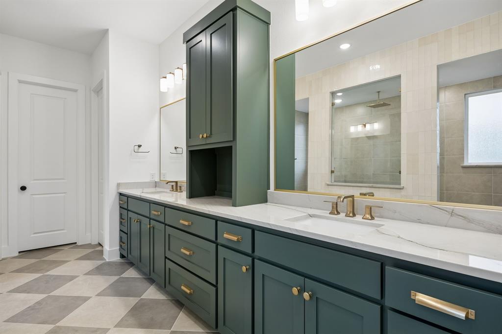 1120 Whirlabout Road Prosper, TX 75078 - Photo 13 of 25 No shortage of space or style in this over the top owner's bath designed with two in mind.