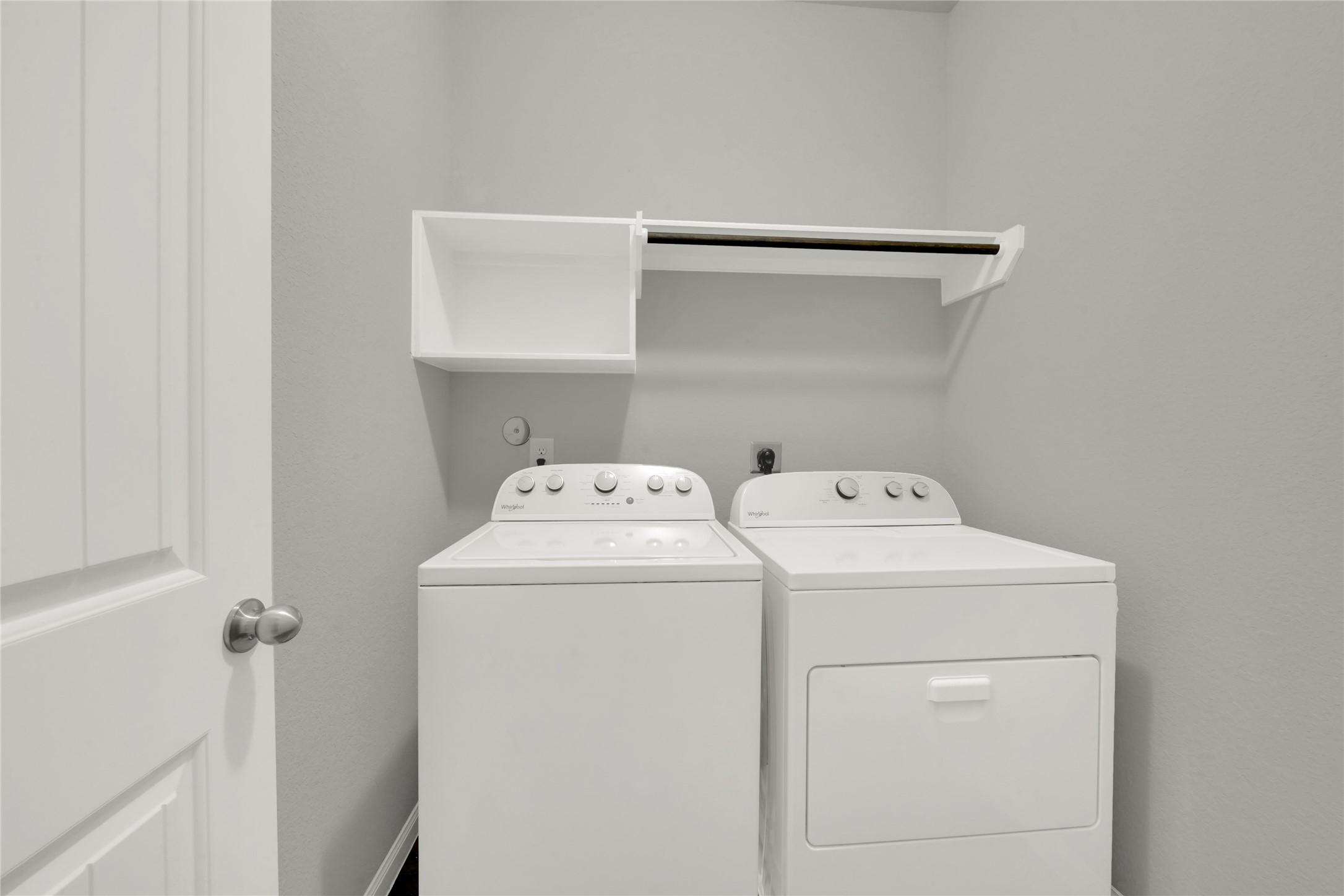 2542 Steelhead Drive Conroe, TX 77384 - Photo 12 of 20 Having the utility room located upstairs makes perfect sense and makes laundry day less of a task. The washer and dryer are included in the rental.