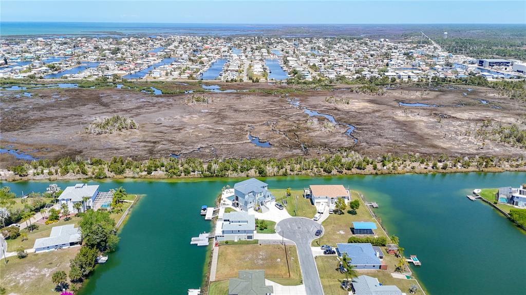 3377 Oleander Drive Hernando Beach, FL 34607 - Photo 11 of 22 an aerial view of a house with a lake view