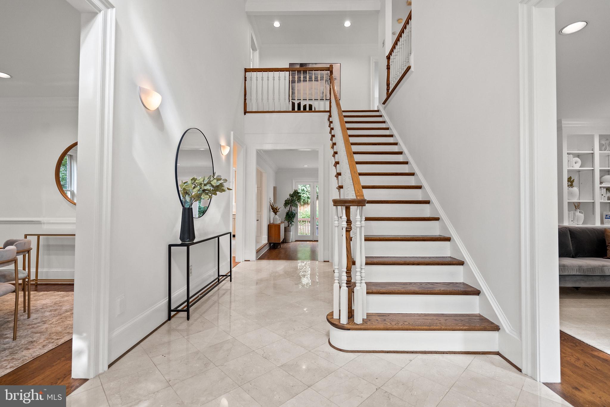 4753 Reservoir Road Northwest Washington, DC 20007 - Photo 7 of 51 Light filled foyer