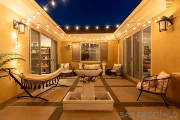 a view of front door of house