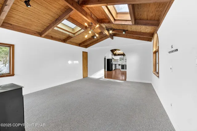 a view of a livingroom with a fireplace