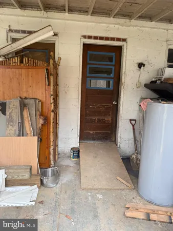 a view of storage and utility room