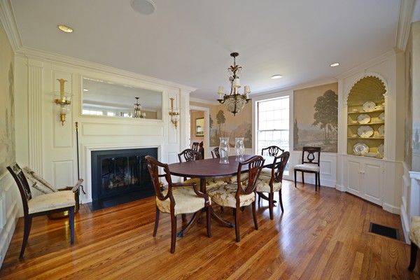 47 Carisbrooke Road Wellesley, MA 02481 - Photo 7 of 24 a view of a dining room with furniture window and wooden floor