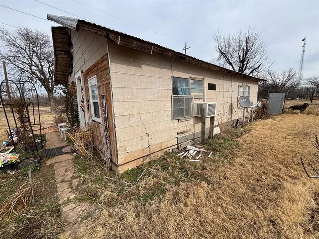 a backyard of a house
