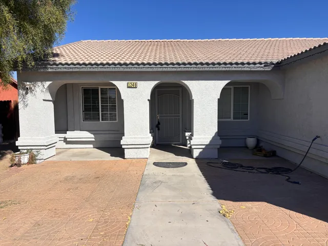 a front view of a house